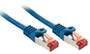 LINDY Basic Cat.6 S/FTP Kabel, blau, 0,5m Patchkabel (47351)