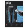 Braun Series 3 3010 Wet & Dry - Foil shaver - 2 SensoFoil - 1 Middle Trimmer - Black - Blue - LED - Battery - Nickel-Metal Hydride (NiMH) Braun Series 3 3010 Wet & Dry - Foil shaver - 2 SensoFoil - 1 Middle Trimmer - Black - Blue - LED - Battery - Nickel-Metal Hydride (NiMH)