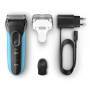 Braun Series 3 3010 Wet & Dry - Foil shaver - 2 SensoFoil - 1 Middle Trimmer - Black - Blue - LED - Battery - Nickel-Metal Hydride (NiMH) Braun Series 3 3010 Wet & Dry - Foil shaver - 2 SensoFoil - 1 Middle Trimmer - Black - Blue - LED - Battery - Nickel-Metal Hydride (NiMH)