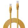 Lindy RJ-45/RJ-45 Cat.6 3m - 3 m - Cat6 - U/UTP (UTP) - RJ-45 - RJ-45 - Yellow