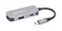 MANHATTAN USB-C 3-in-1 Konverter mit Power Delivery USB 3.2 Typ-C-Stecker auf HDMI 4K30Hz USB-A 5Gbi