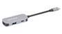 MANHATTAN USB-C 3-in-1 Konverter mit Power Delivery USB 3.2 Typ-C-Stecker auf HDMI 4K30Hz USB-A 5Gbi