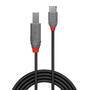 LINDY 3m USB 2.0 Typ C an B Kabel, Anthra Line (36943)