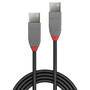 LINDY USB 2.0 Kabel Typ A/A Anthra Line M/M 2m (36693)