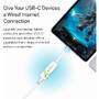 Techly IADAP USB31-ETGIGA3 - Wired - USB Type-C - Ethernet - 5000 Mbit/s - White