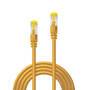 LINDY Patchkabel Cat6A RJ45 S/FTP Cat7 LSZH Kabel gelb 15m (47668)