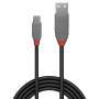 Lindy 1m USB 2.0 Cable - 1 m - USB A - Micro-USB B - USB 2.0 - 480 Mbit/s - Black - Grey