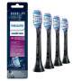 Philips 4-pack Standard sonic toothbrush heads - 4 pc(s) - Black - Soft - Rubber - 2 Series plaque control - 2 Series plaque defense - 3 Series gum health - DiamondClean - DiamondClean... - 2 Series plaque control - 2 Series plaque defense - 3 Series gum 