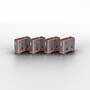 Lindy USB Port Locks 4x PINK+Key - Port blocker + key - USB Type-A - Pink - Acrylonitrile butadiene styrene (ABS) - 5 pc(s) - Polybag