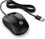 HP Wired Mouse 1000 - Ambidextrous - USB Type-A - 1200 DPI - Black