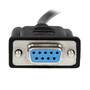 StarTech.com 1m Black DB9 RS232 Serial Null Modem Cable F/F - Black - 1 m - DB-9 - DB-9 - Female - Female