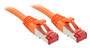 LINDY Cat.6 S/FTP Kabel, orange, 0,5m Patchkabel (47806)
