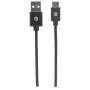 Manhattan USB-C to USB-A Cable - 1m - Male to Male - 480 Mbps (USB 2.0) - Hi-Speed USB - Black - Lifetime Warranty - Polybag - 1 m - USB C - USB A - USB 2.0 - Male/Male - Black