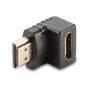 Lindy HDMI 90° - HDMI - HDMI - Black