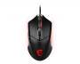 MSI CLUTCH GM08 Optical Gaming Mouse '4200 DPI Optical Sensor - 6 Programmable button - Symmetrical design - Durable switch with 10+ Million Clicks - Weight Adjustable - Red LED' - Ambidextrous - Optical - USB Type-A - 4200 DPI - Black