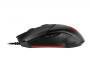 MSI CLUTCH GM08 Optical Gaming Mouse '4200 DPI Optical Sensor - 6 Programmable button - Symmetrical design - Durable switch with 10+ Million Clicks - Weight Adjustable - Red LED' - Ambidextrous - Optical - USB Type-A - 4200 DPI - Black