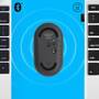 Logitech Pebble M350 Wireless Mouse - Ambidextrous - Optical - RF Wireless + Bluetooth - 1000 DPI - Graphite