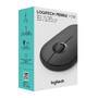 Logitech Pebble M350 Wireless Mouse - Ambidextrous - Optical - RF Wireless + Bluetooth - 1000 DPI - Graphite