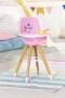 Zapf BABY born Highchair - Doll high chair - 3 yr(s) - Pink - White - Wood - Baby doll - BABY born - Child