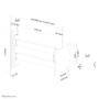 Neomounts by Newstar tv/monitor wall mount - 25.4 cm (10") - 68.6 cm (27") - 75 x 75 mm - 100 x 100 mm - 0 - 90° - Silver