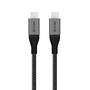 Alogic USB 2.0 Datenkabel Typ C -C M/M 5A 480 Mbps 0,3m,  gr (ULCC2030-SGR)