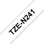 Schriftbandkassette Brother 18mm weiß/schwarz TZEN241 (TZEN241)