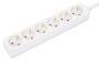 MANHATTAN Steckdosenleiste 6fach 2m Kabel weiß Schutzkontakt (168304)