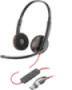 HP Poly Blackwire 3220 Stereo USB-C Black Headset +USB-C/A Adapter Bulk (8X2J9A6)
