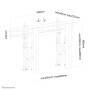 Neomounts by Newstar video wall mount - 50 kg - 81.3 cm (32") - 190.5 cm (75") - 200 x 200 mm - 600 x 400 mm