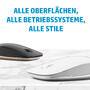 HP Inc. HP Maus 410 Slim 3 Tasten kabellos Dunkelsilber (4M0X5AA#ABB)