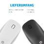 HP Inc. HP Maus 410 Slim 3 Tasten kabellos Dunkelsilber (4M0X5AA#ABB)