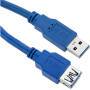 Techly USB3.0 Verlängerungskabel Stecker/Buchse TypA 1m blau (ICOC-U3-AA-10-EX)