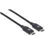 MANHATTAN USB 2.0 Kabel 480Mbit/s C-Stecker auf C-Stecker 2m (355247)