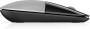 HP Z3700 Silver Wireless Mouse - Ambidextrous - Optical - RF Wireless - 1200 DPI - Silver