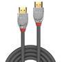 Lindy 37870 - 0.5 m - HDMI Type A (Standard) - HDMI Type A (Standard) - 18 Gbit/s - Black,Silver