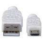 MANHATTAN USB 2.0 Anschlußkabel 1m A-St/Micro-B-St. weiß (323987)