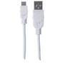 MANHATTAN USB 2.0 Anschlußkabel 1m A-St/Micro-B-St. weiß (323987)