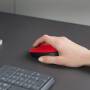 Logitech M171 Wireless Mouse - Ambidextrous - Optical - RF Wireless - 1000 DPI - Red
