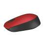 Logitech M171 Wireless Mouse - Ambidextrous - Optical - RF Wireless - 1000 DPI - Red
