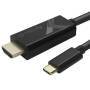 Techly Adapter Kabel USB-C M auf HDMI 2.0 4K schwarz 5m