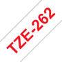 Schriftbandkassette Brother 36mm weiß/rot    TZE262 (TZE262)