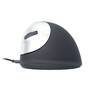 R-GO Tools R-Go Maus HE ergonomisch links  USB       mittel  schw./silb retail (RGOHELE)