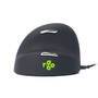 R-GO Tools R-Go Maus HE ergonomisch links  USB       mittel  schw./silb retail (RGOHELE)