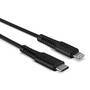 Lindy 31286 - 1 m - Lightning - USB C - Male - Male - Black