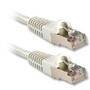 LINDY Cat.6A S/FTP PIMF LSOH, weiss, 0,3m Patchkabel (47190)