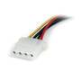 StarTech.com 6in SATA to LP4 Power Cable Adapter - F/M - 0.1524 m - Molex (4-pin) - SATA 15-pin - Male/Male - Straight - Straight