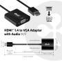 Club 3D Club3D Adapter HDMI 1.4 > VGA (mit Audio) St/Bu retail (CAC-1302)