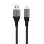 Alogic USB 2.0 Datenkabel Typ C -A M/M 3A 480 Mbps 1,5m,  gr (ULCA21.5-SGR)