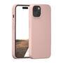 dbramante Monaco Silkon Case mit MagSafe für iPhone 14/15, pink sand