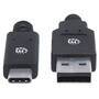 MANHATTAN USB 3.1 Gen1-Kabel C-Stecker/A-Stecker 2m schwarz (354974)